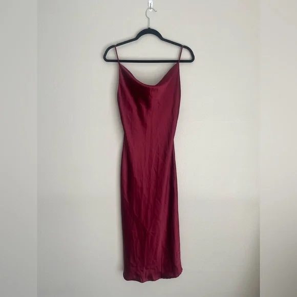 Princess Polly | Dresses | Burgundy Midi Slip Dress | Poshmark Princess Polly | Dresses | Burgundy Midi Slip Dress | Poshmark